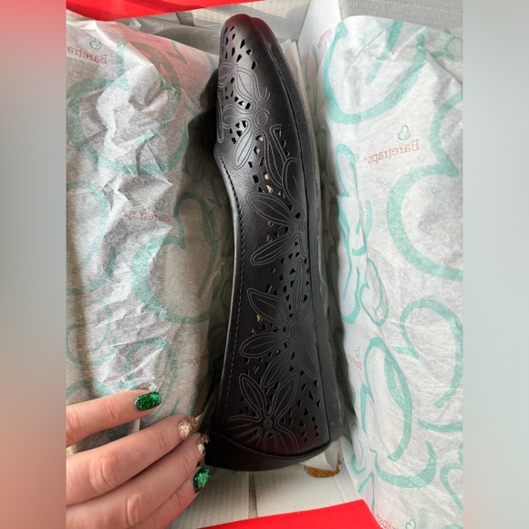 Barefoot black leather flats - Picture 1 of 4